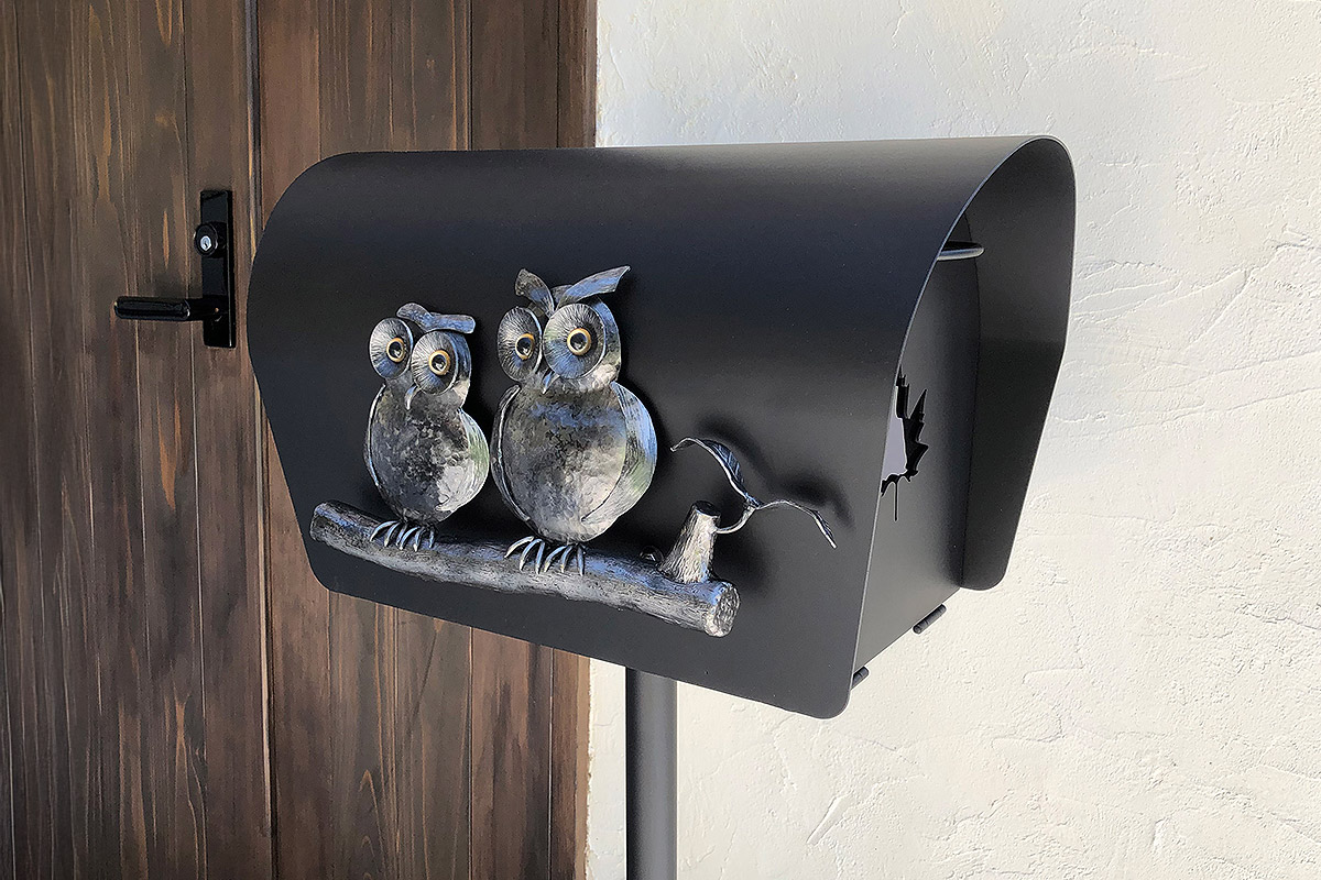 アイアンポスト「ふくろう（福を贈ろう）」｜玄関から福を招くオーダー