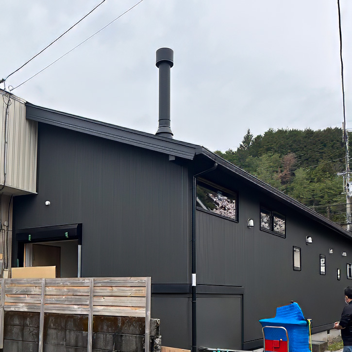 薪ストーブ煙突・フラッシング・外観・おのストーブ